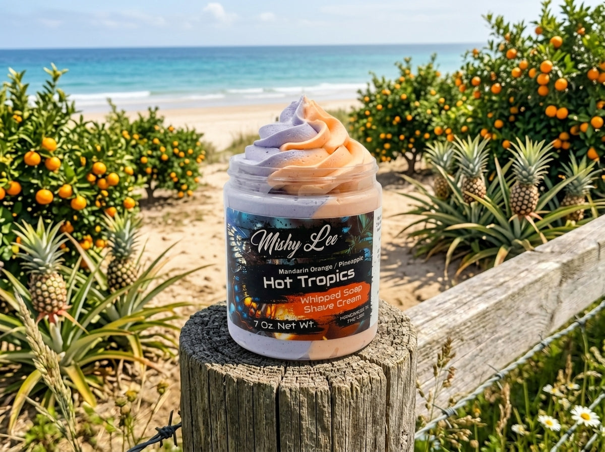 Hot Tropics Whipped Soap and Shave Cream Mishy Lee Boutique