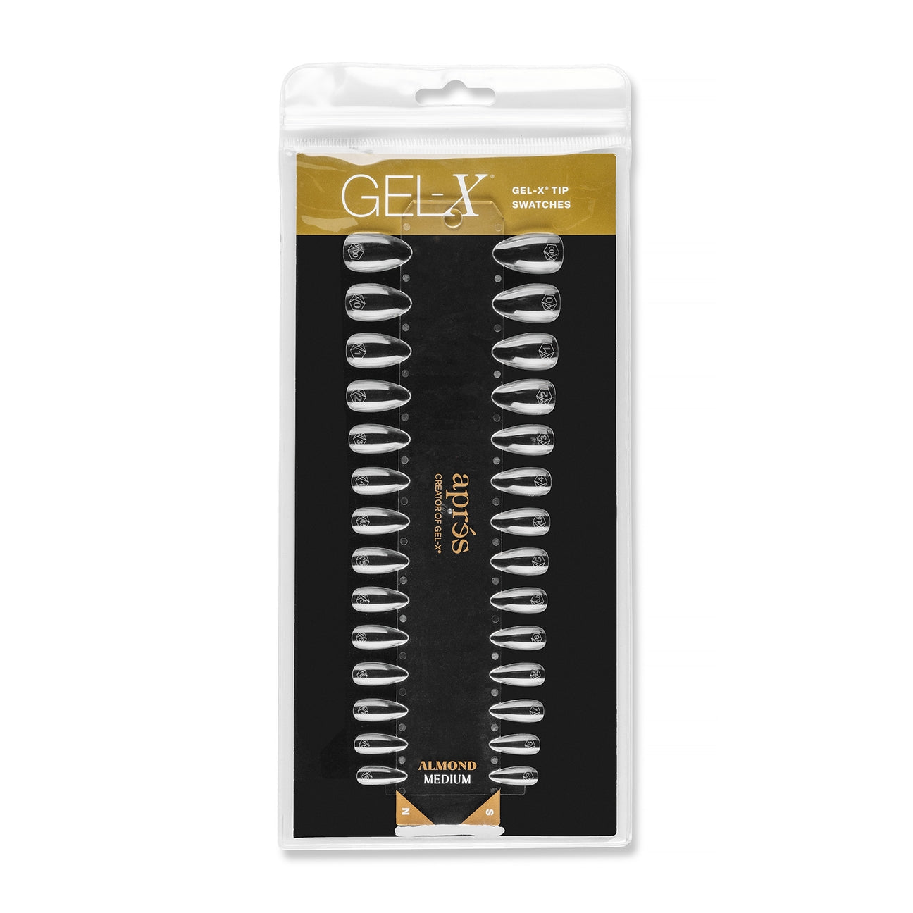 Gel-X Tip Swatch: Natural/Sculpted Almond Medium Lunali Nail Supply