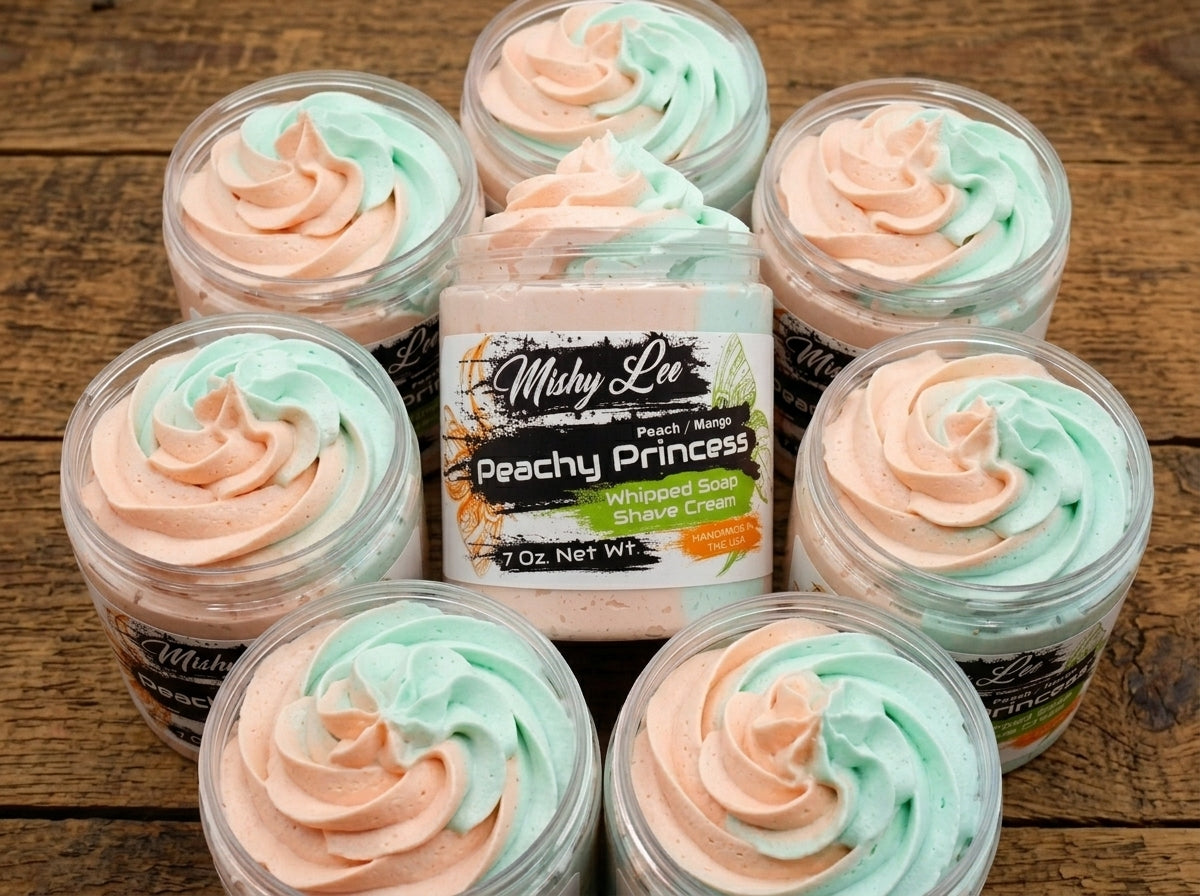 Peachy Princess Whipped Soap and Shave Cream Mishy Lee Boutique