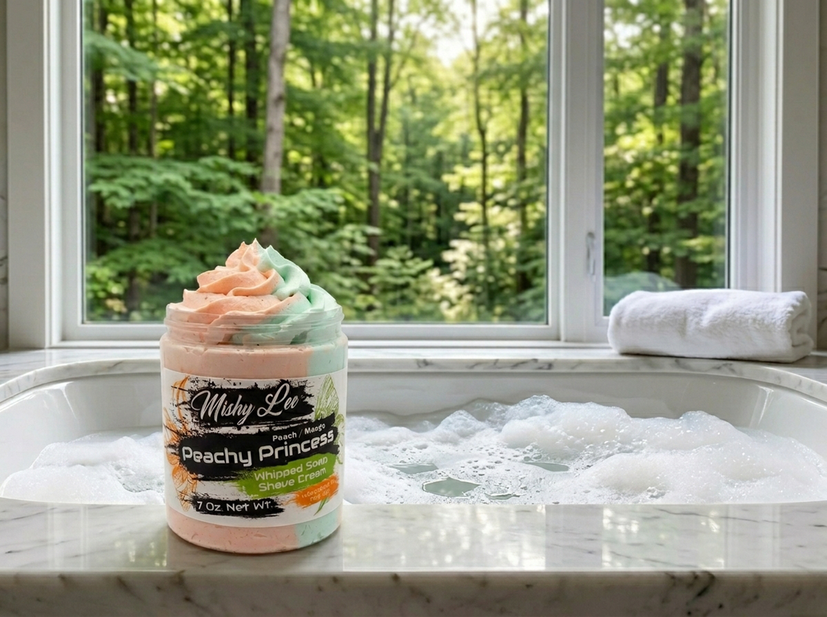 Peachy Princess Whipped Soap and Shave Cream Mishy Lee Boutique