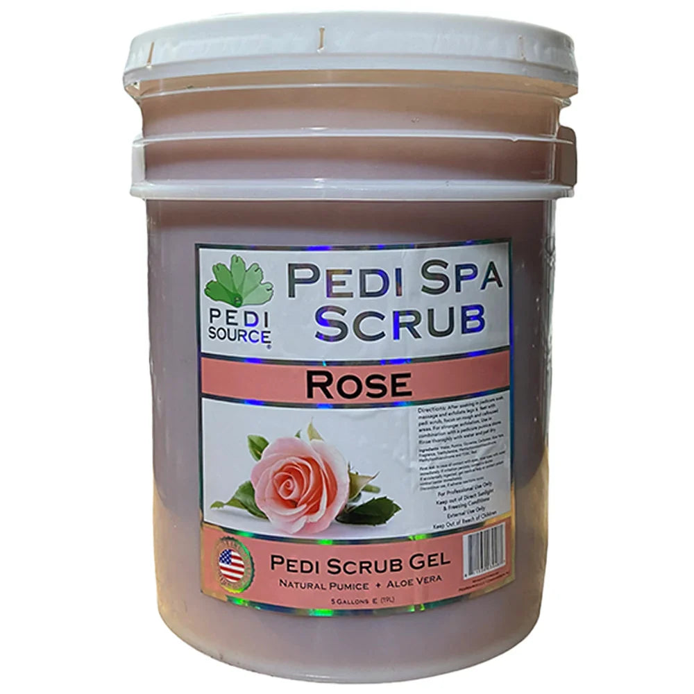 Pedi Spa Scrub Rose Gel - 5 Gallon Lunali Nail Supply