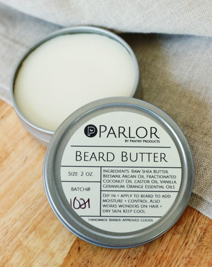 Parlor by Pantry - Beard + Mustache Butter | Beard Control Balm Pantry Products