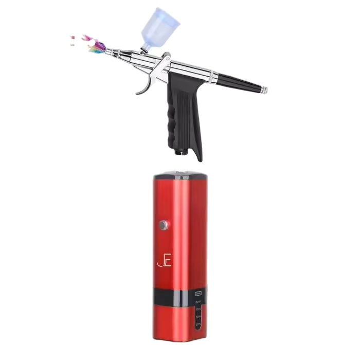 J.E-LINE Airbrush Barber Kit – Professional No-Clog Precision Combo J.E-LINE LLC