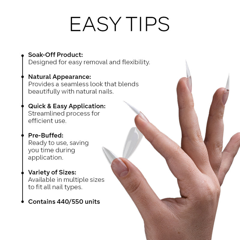Easy Tips - Square Medium Lunali Nail Supply