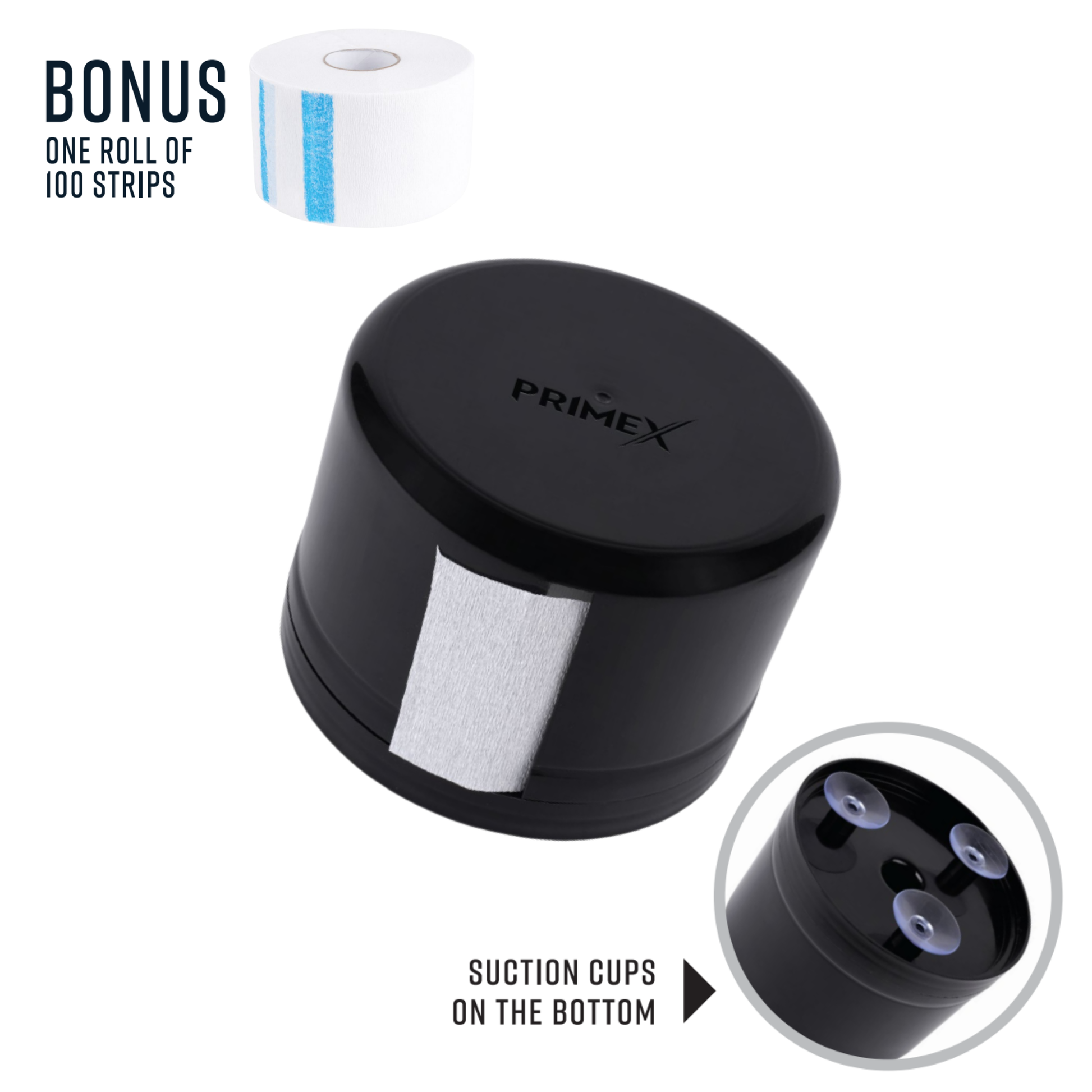 PrimeX Neck Strip Dispenser, 1 Count, Black Annie International, Inc.
