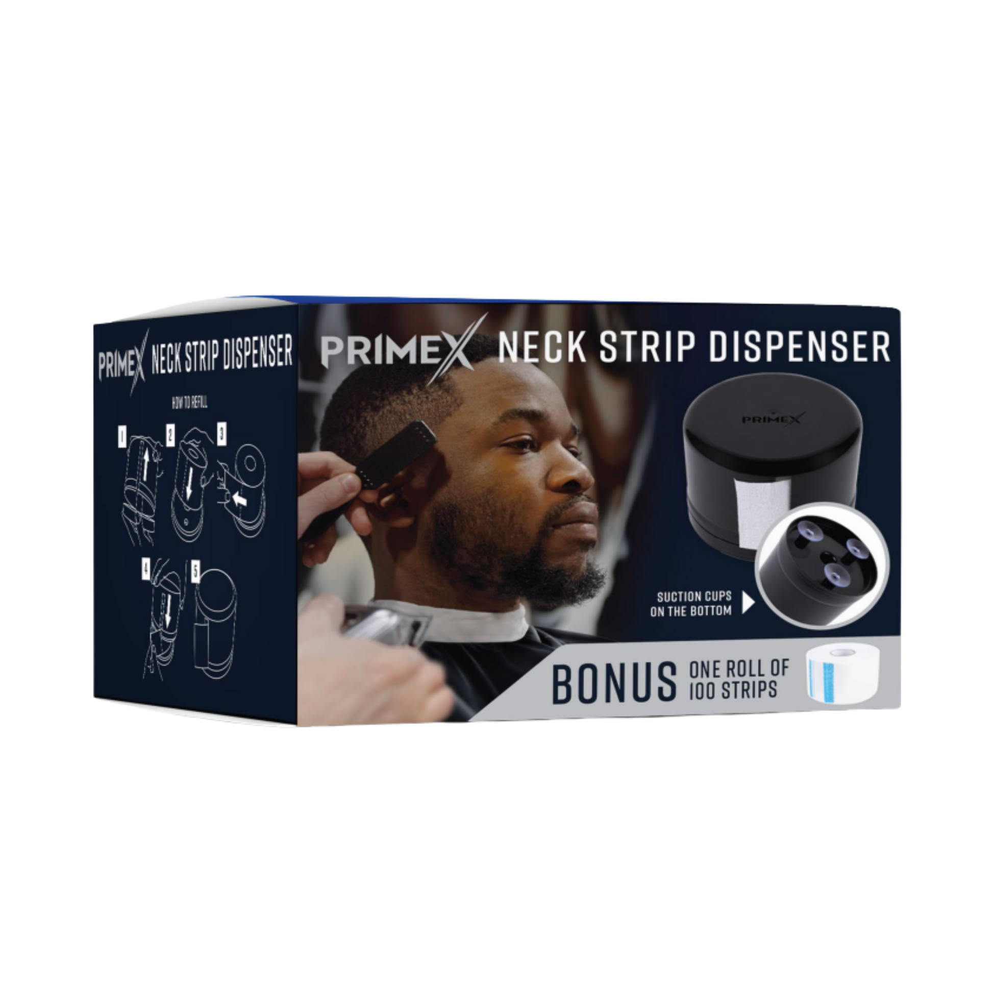 PrimeX Neck Strip Dispenser, 1 Count, Black Annie International, Inc.
