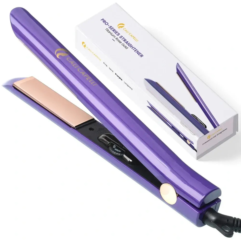 Titanium Hair Straightener Pro-Series 1″ Purple Calicapelli Hair Tools
