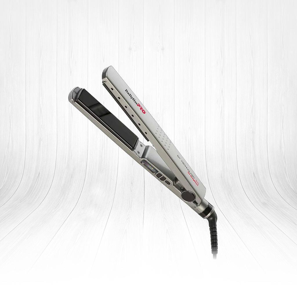 BaByliss PRO 2091E Ionic Titanium Hair Straightener - Professional Quality, Reduced Frizz & Enhanced Shine Beauty Care Bag