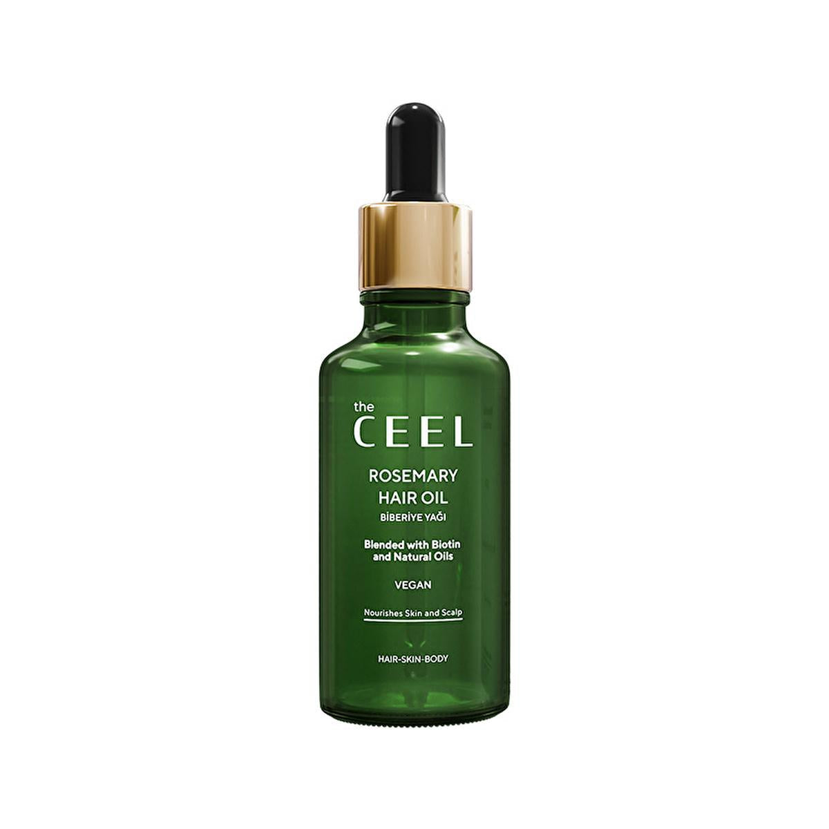 The Ceel Rosemary Oil Complex for Hair and Skin Care - Nourishes Hair, Skin, and Eyebrows with Natural Ingredients Beauty Care Bag