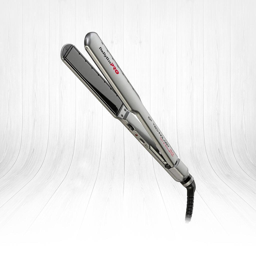 BaByliss PRO BAB2073EPE Wet Dry Hair Straightener - Professional Grade Styling for Curly & Wavy Hair Beauty Care Bag