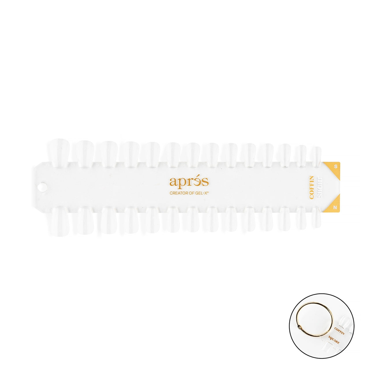 Gel-X Tip Swatch: Natural/Sculpted Coffin Short Lunali Nail Supply