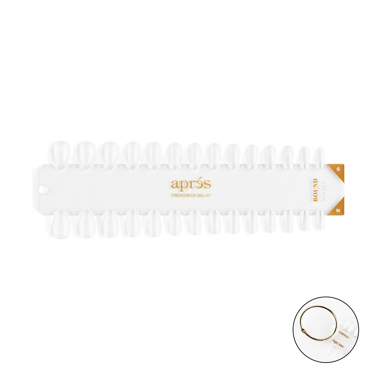 Gel-X Tip Swatch: Natural/Sculpted Round Short Lunali Nail Supply