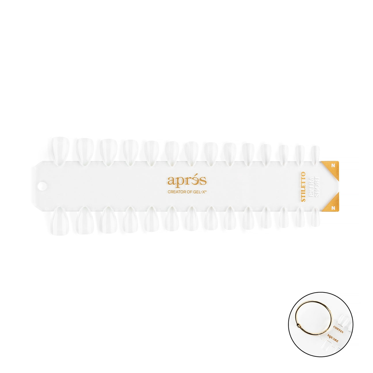 Gel-X Tip Swatch: Natural Almond/Round  Extra Short Lunali Nail Supply