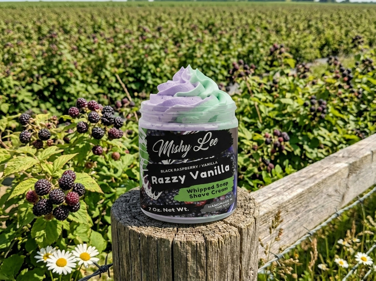 Razzy Vanilla Whipped Soap and Shave Cream Mishy Lee Boutique