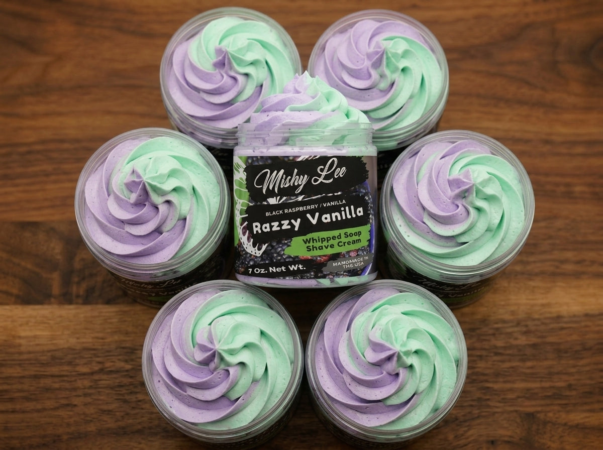 Razzy Vanilla Whipped Soap and Shave Cream Mishy Lee Boutique