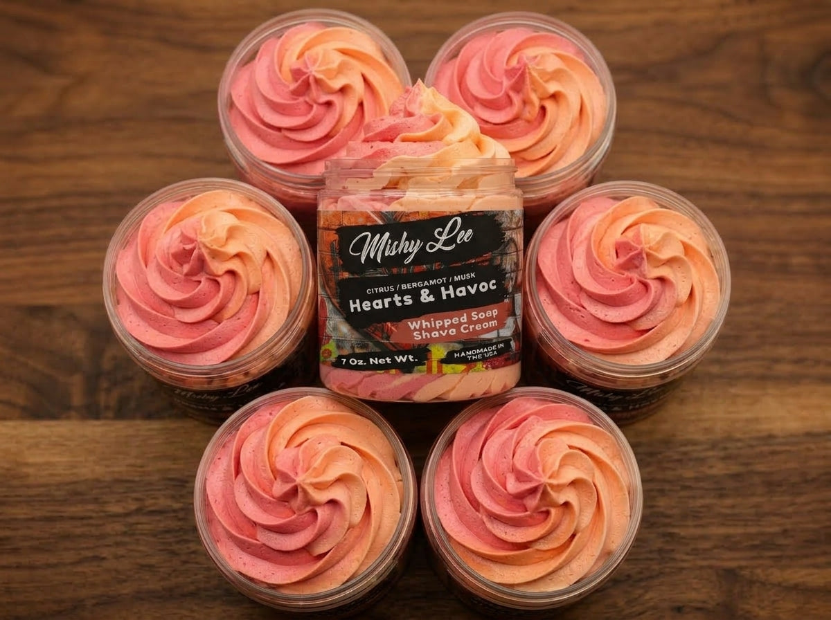 Hearts & Havoc Men's Whipped Soap and Shave Cream Mishy Lee Boutique