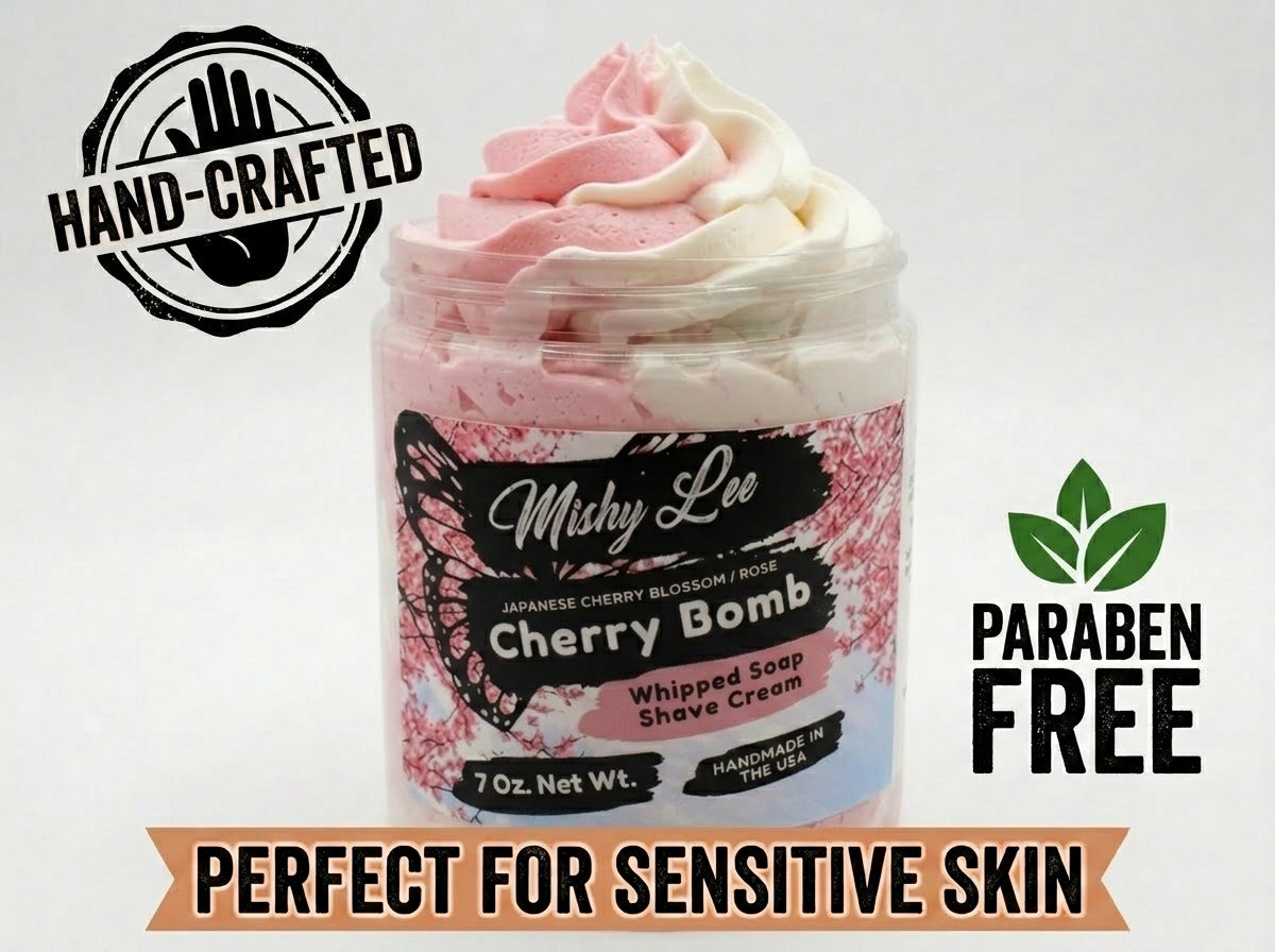 Cherry Bomb Whipped Soap and Shave Cream Mishy Lee Boutique