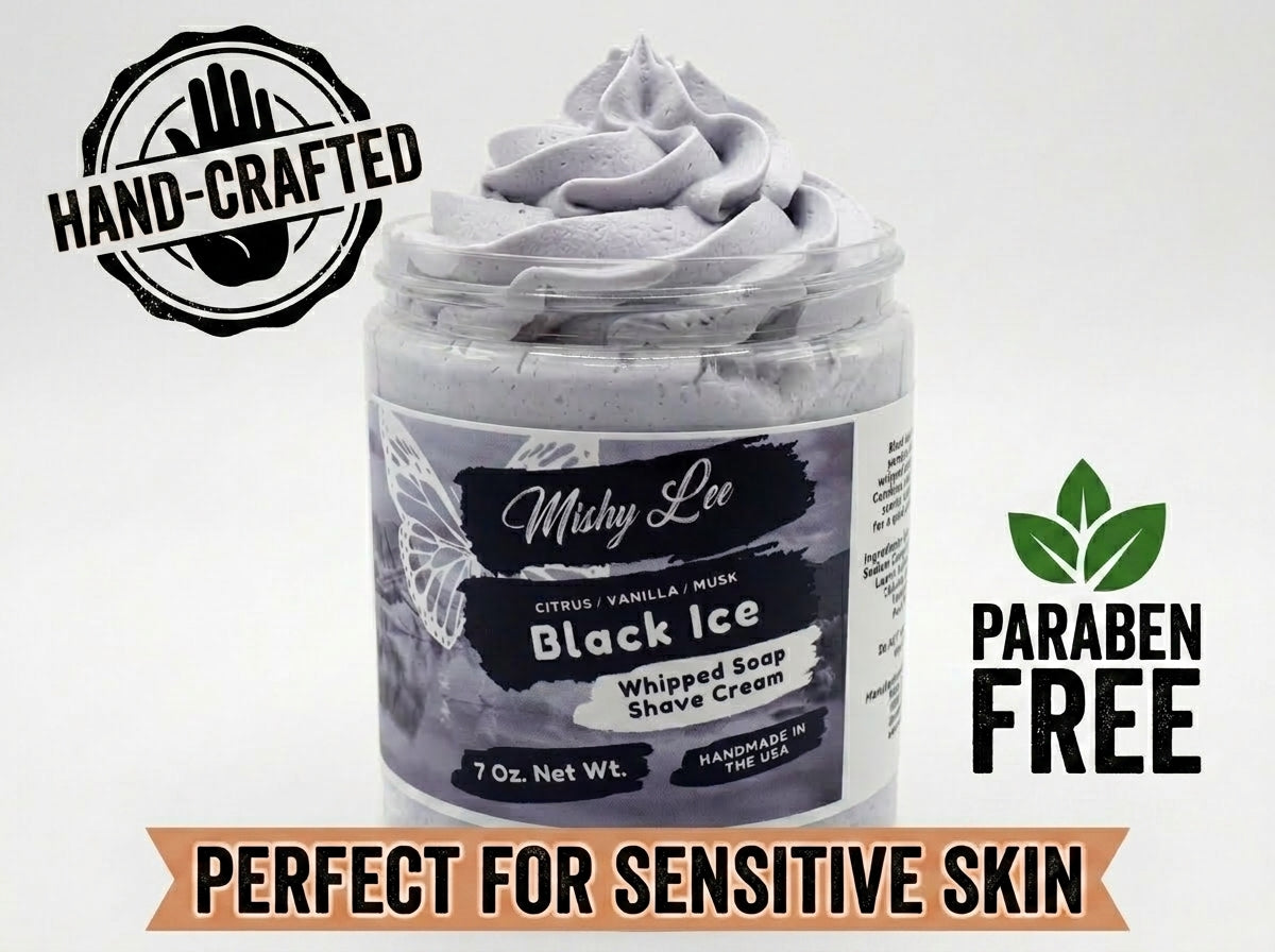 Black Ice Men's Whipped Soap and Shave Cream Mishy Lee Boutique