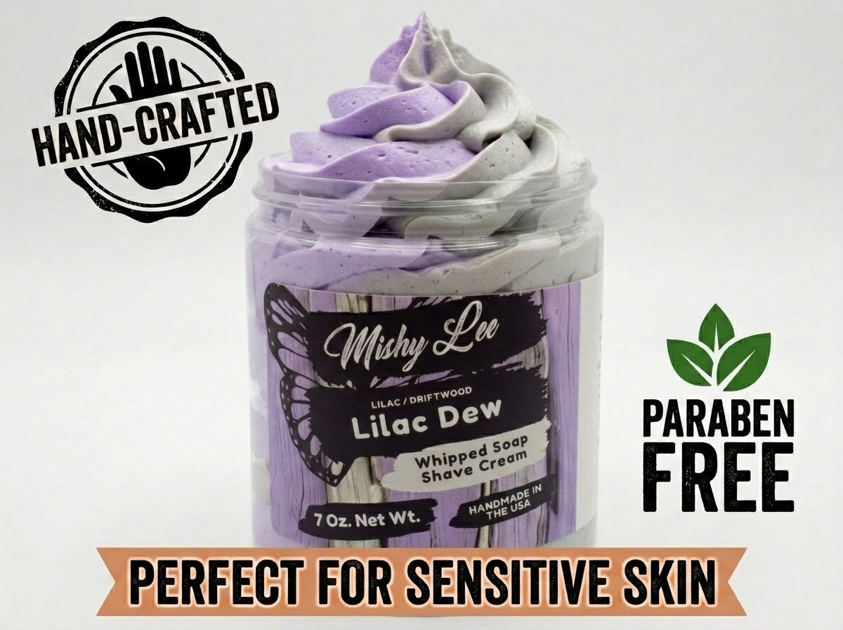 Lilac Dew Whipped Soap and Shave Cream Mishy Lee Boutique