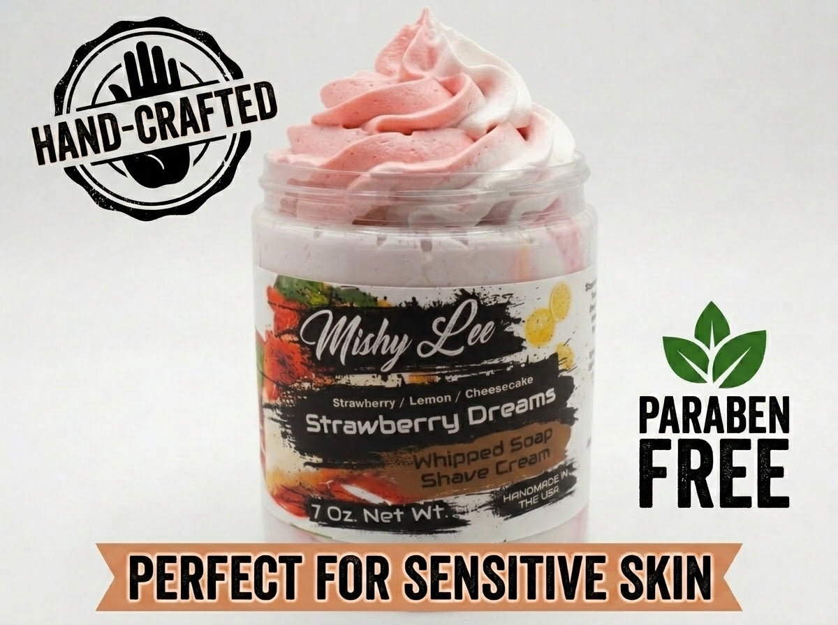 Strawberry Dreams Whipped Soap and Shave Cream Mishy Lee Boutique