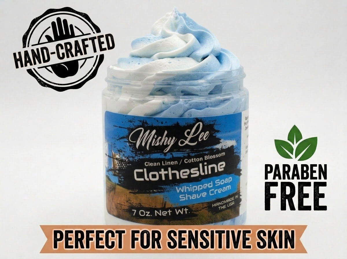 Clothesline Whipped Soap and Shave Cream Mishy Lee Boutique