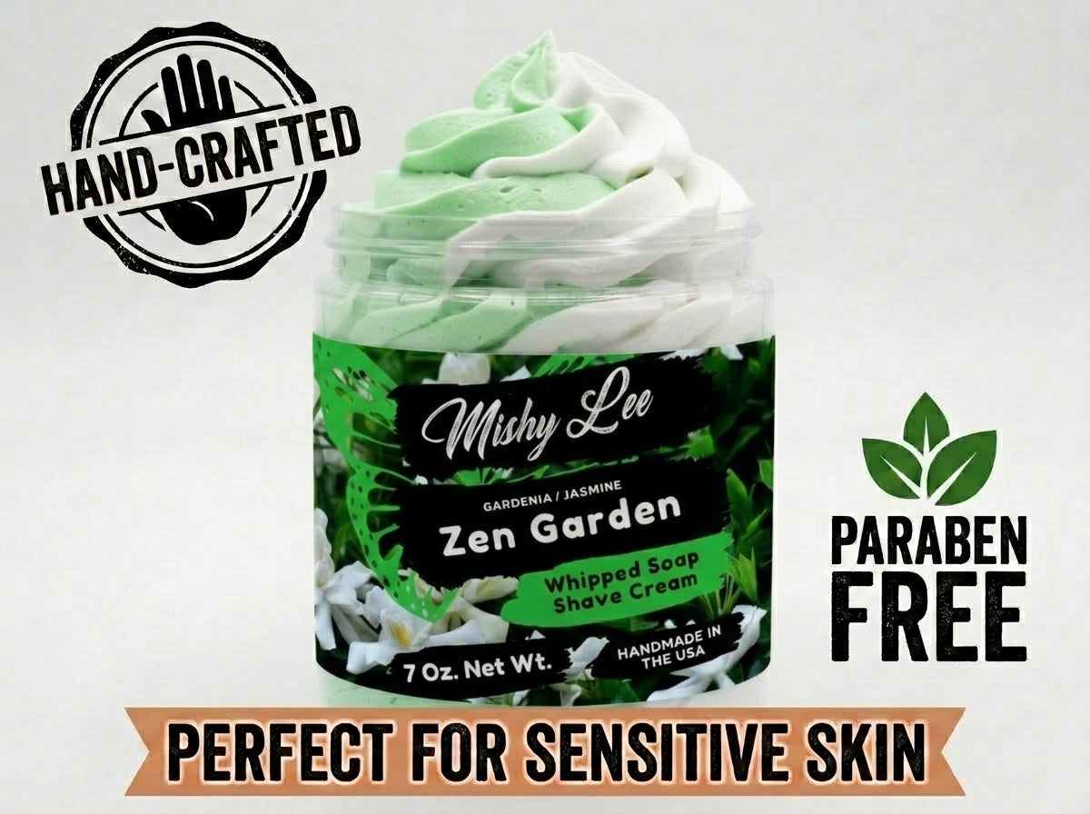 Zen Garden Whipped Soap and Shave Cream Mishy Lee Boutique