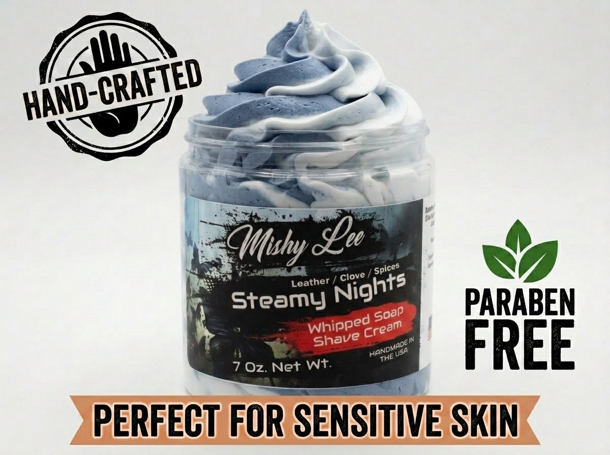 Steamy Nights Men's Whipped Soap and Shave Cream Mishy Lee Boutique