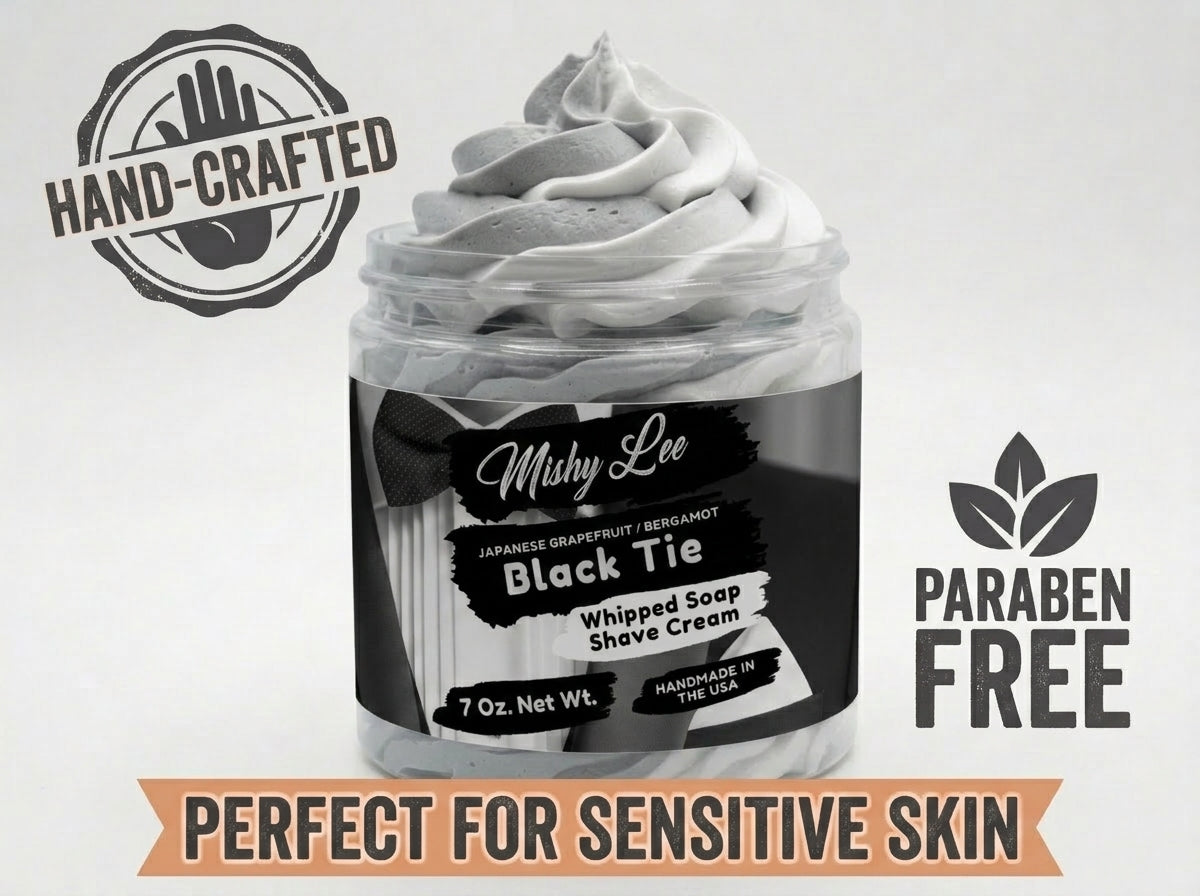 Black Tie Men's Whipped Soap and Shave Cream Mishy Lee Boutique