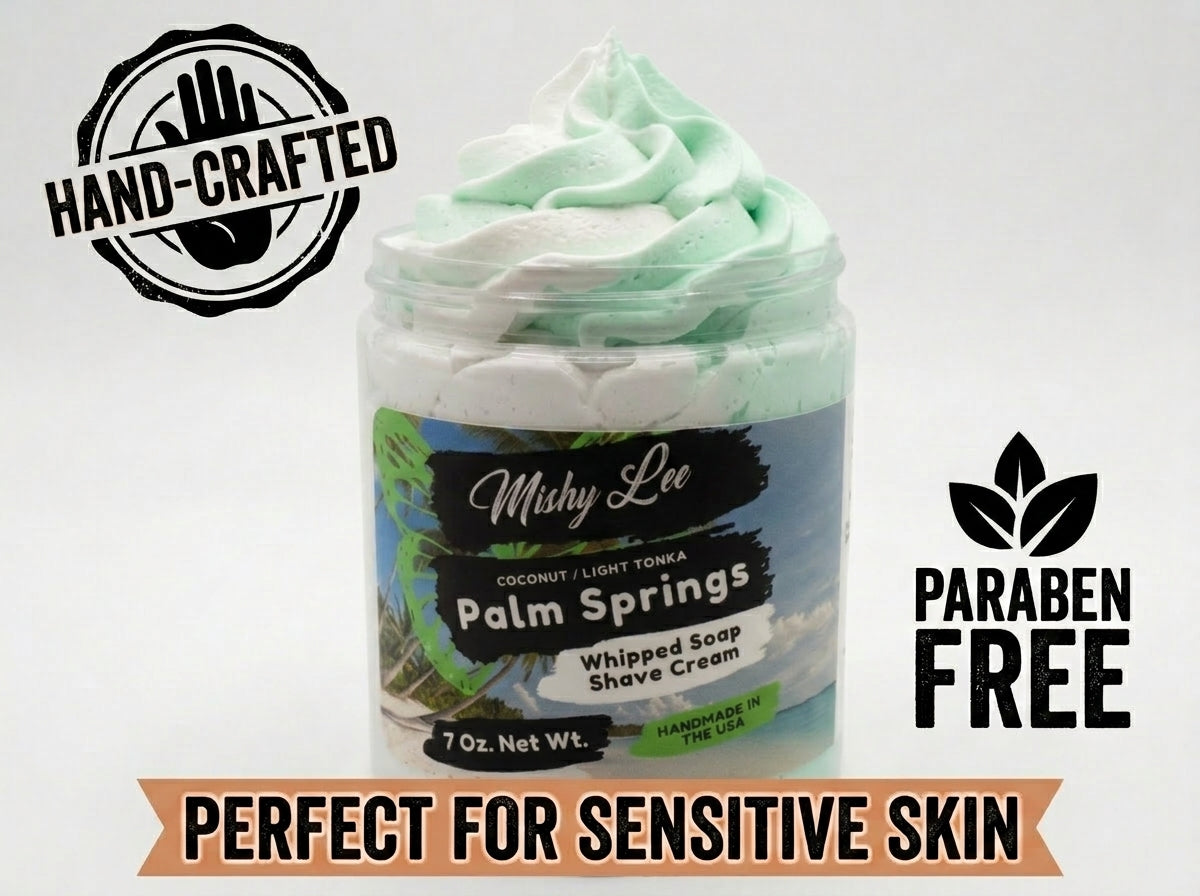 Palm Springs Whipped Soap and Shave Cream Mishy Lee Boutique