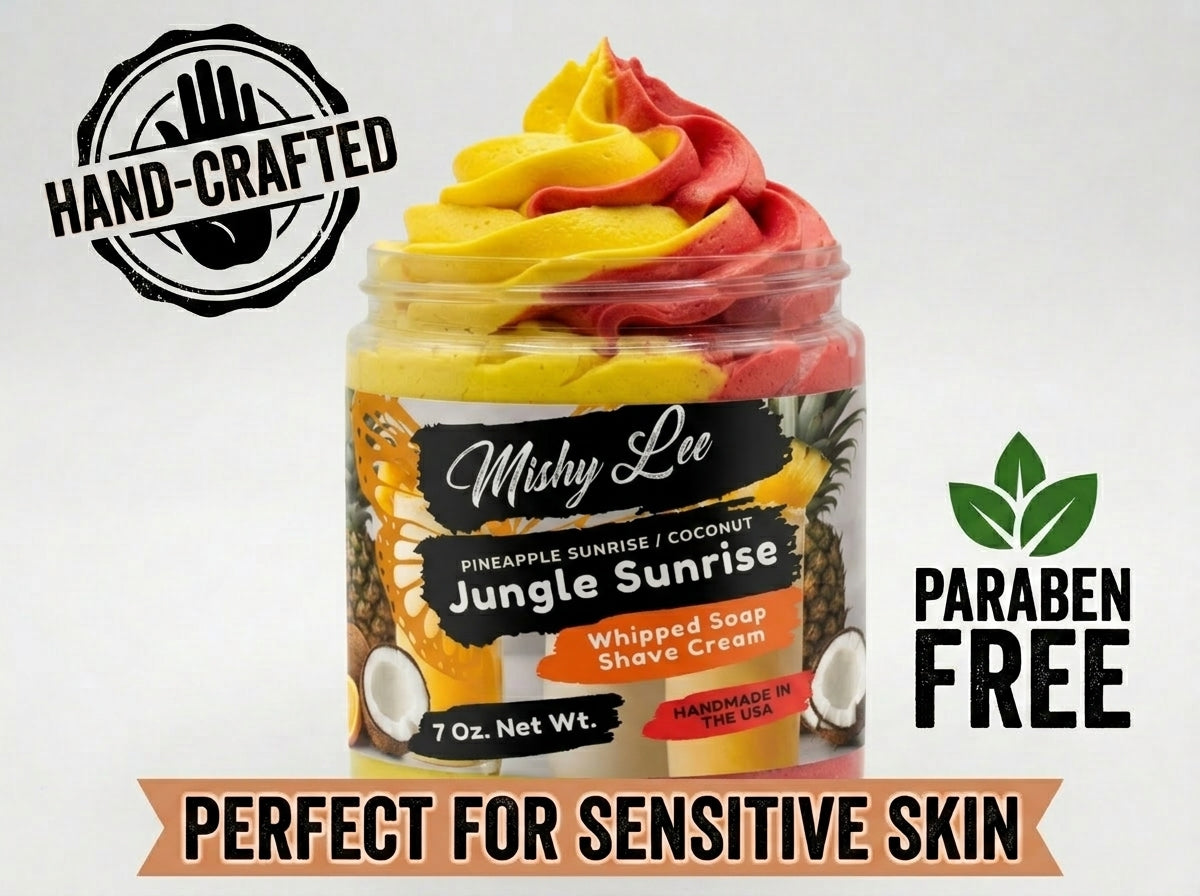 Jungle Sunrise Whipped Soap and Shave Cream Mishy Lee Boutique