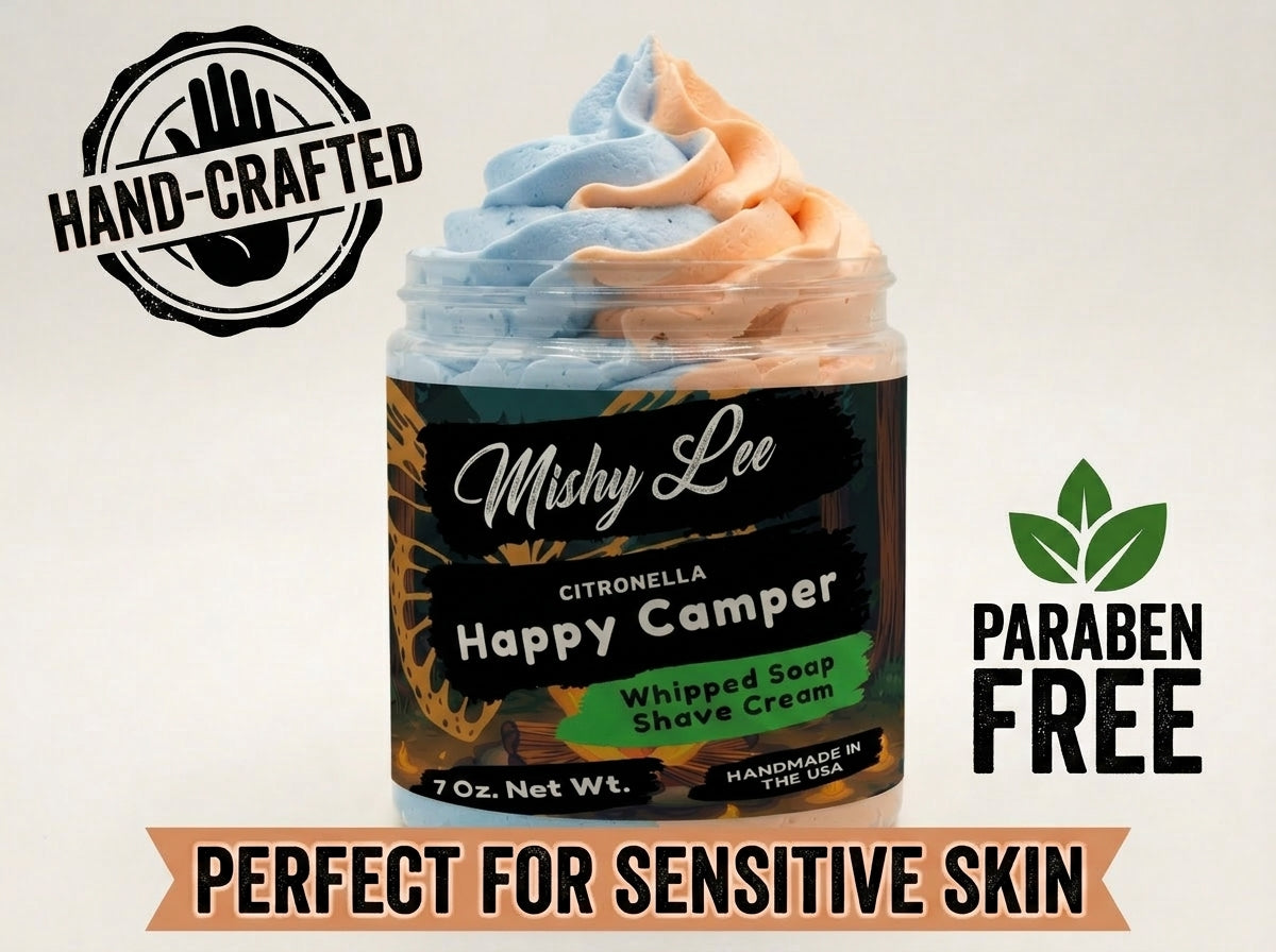 Happy Camper Whipped Soap and Shave Cream Mishy Lee Boutique