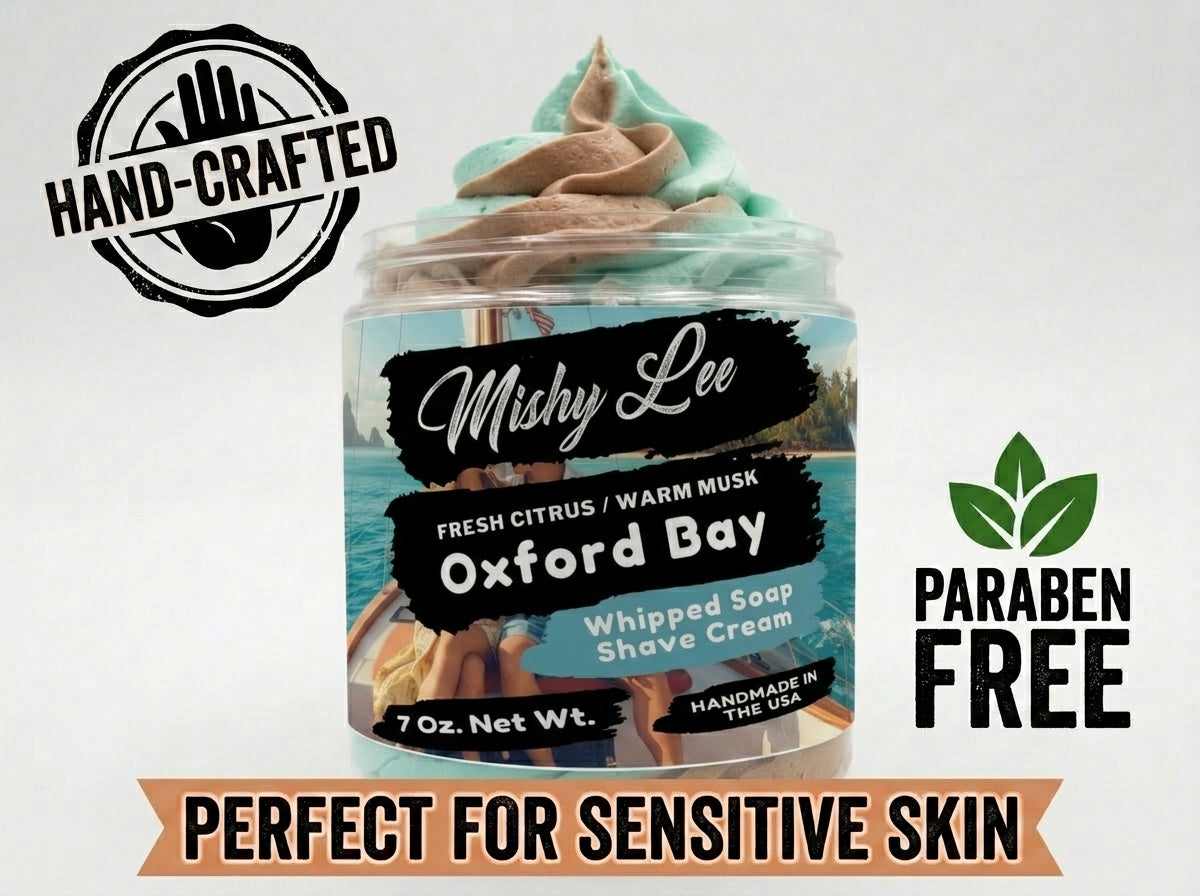 Oxford Bay Men's Whipped Soap and Shave Cream Mishy Lee Boutique