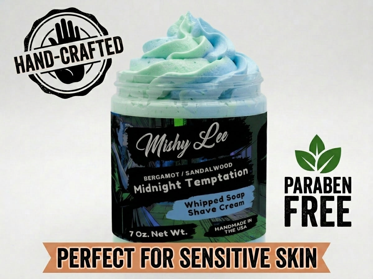 Midnight Temptation Men's Whipped Soap and Shave Cream Mishy Lee Boutique