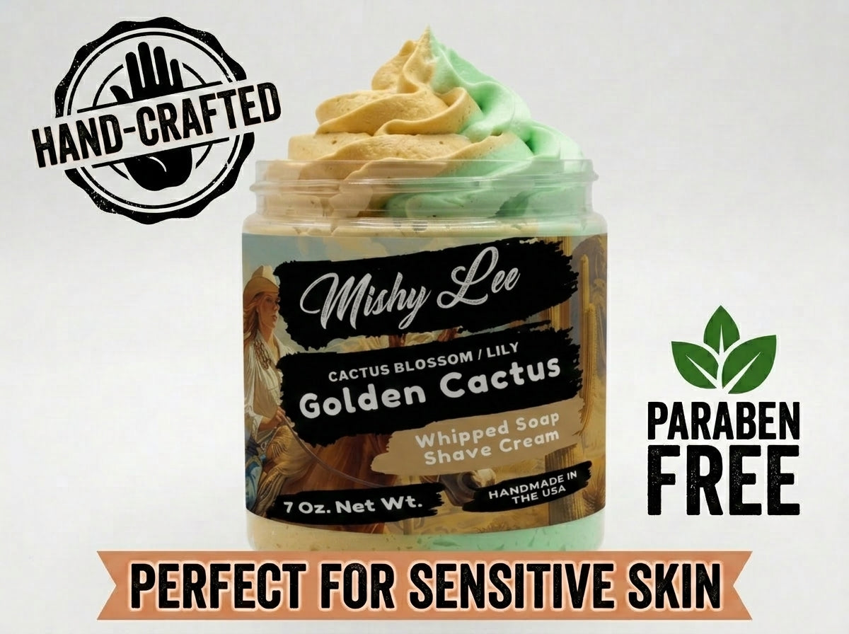 Golden Cactus Whipped Soap and Shave Cream Mishy Lee Boutique