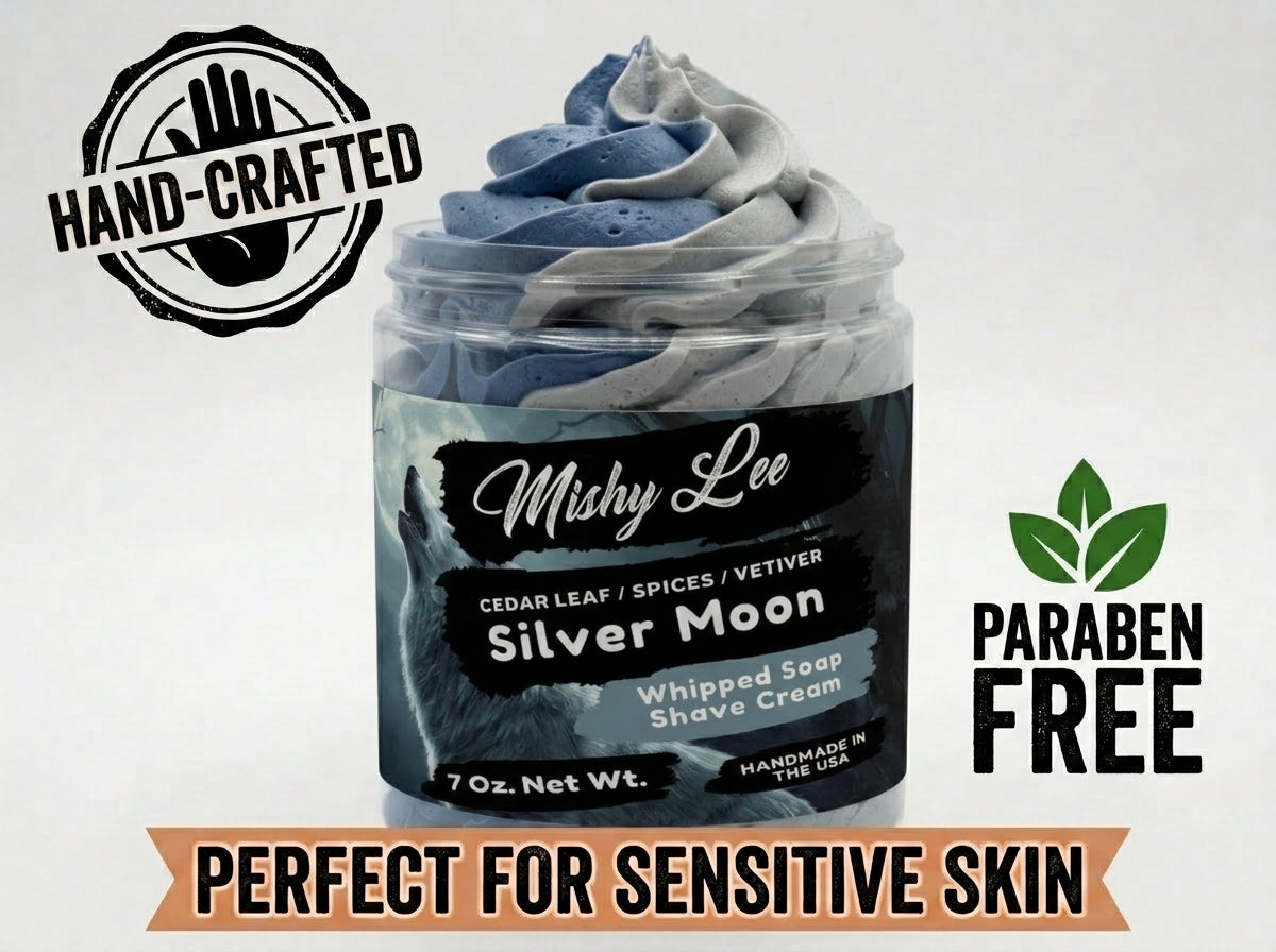 Silver Moon Men's Whipped Soap and Shave Cream Mishy Lee Boutique