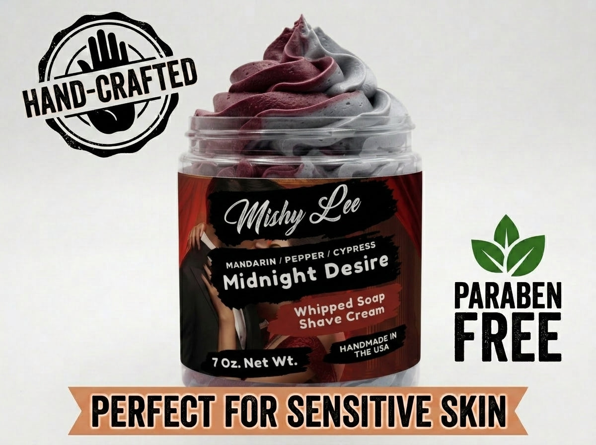 Midnight Desire Men's Whipped Soap and Shave Cream Mishy Lee Boutique