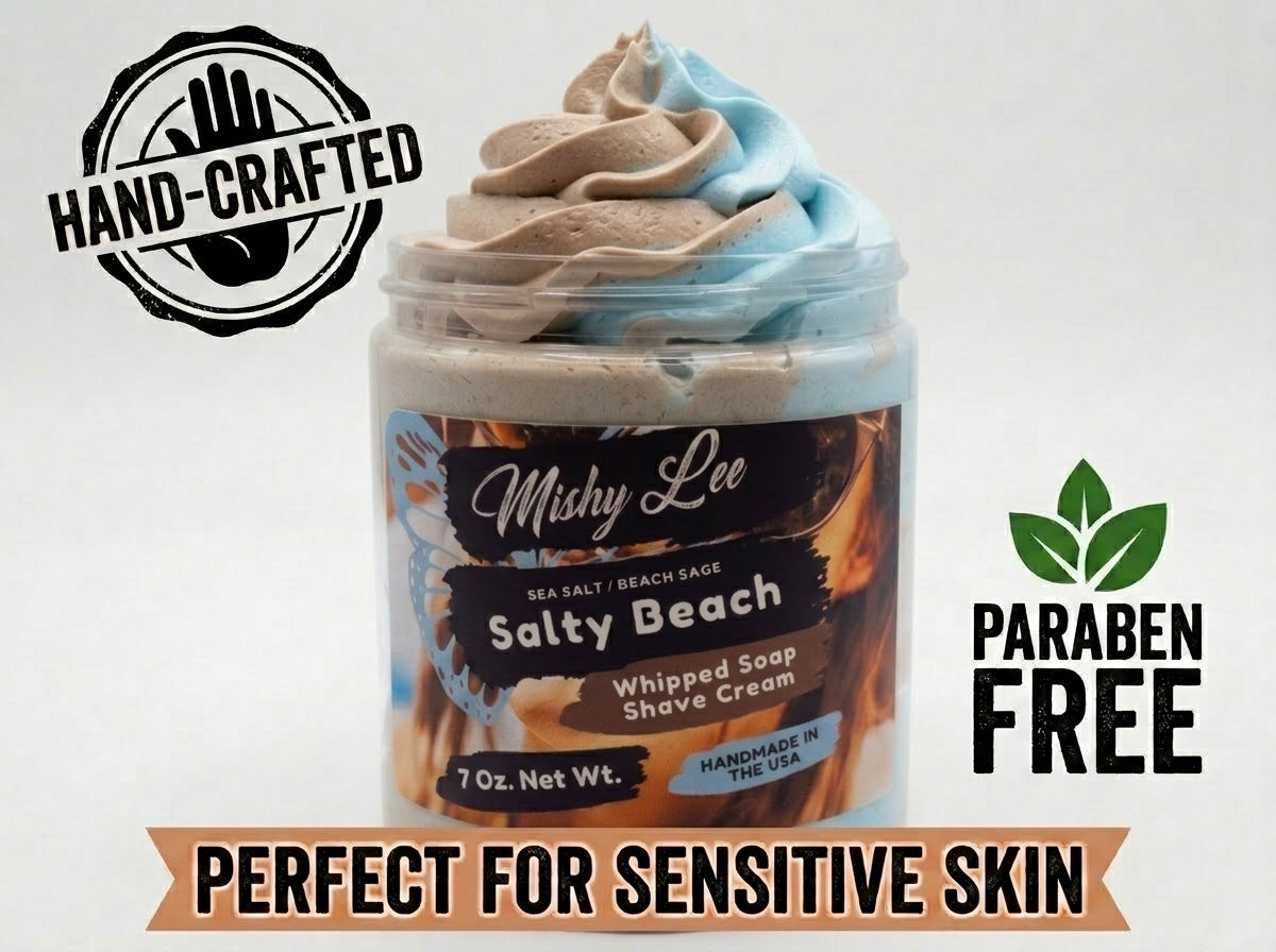 Salty Beach Whipped Soap and Shave Cream Mishy Lee Boutique