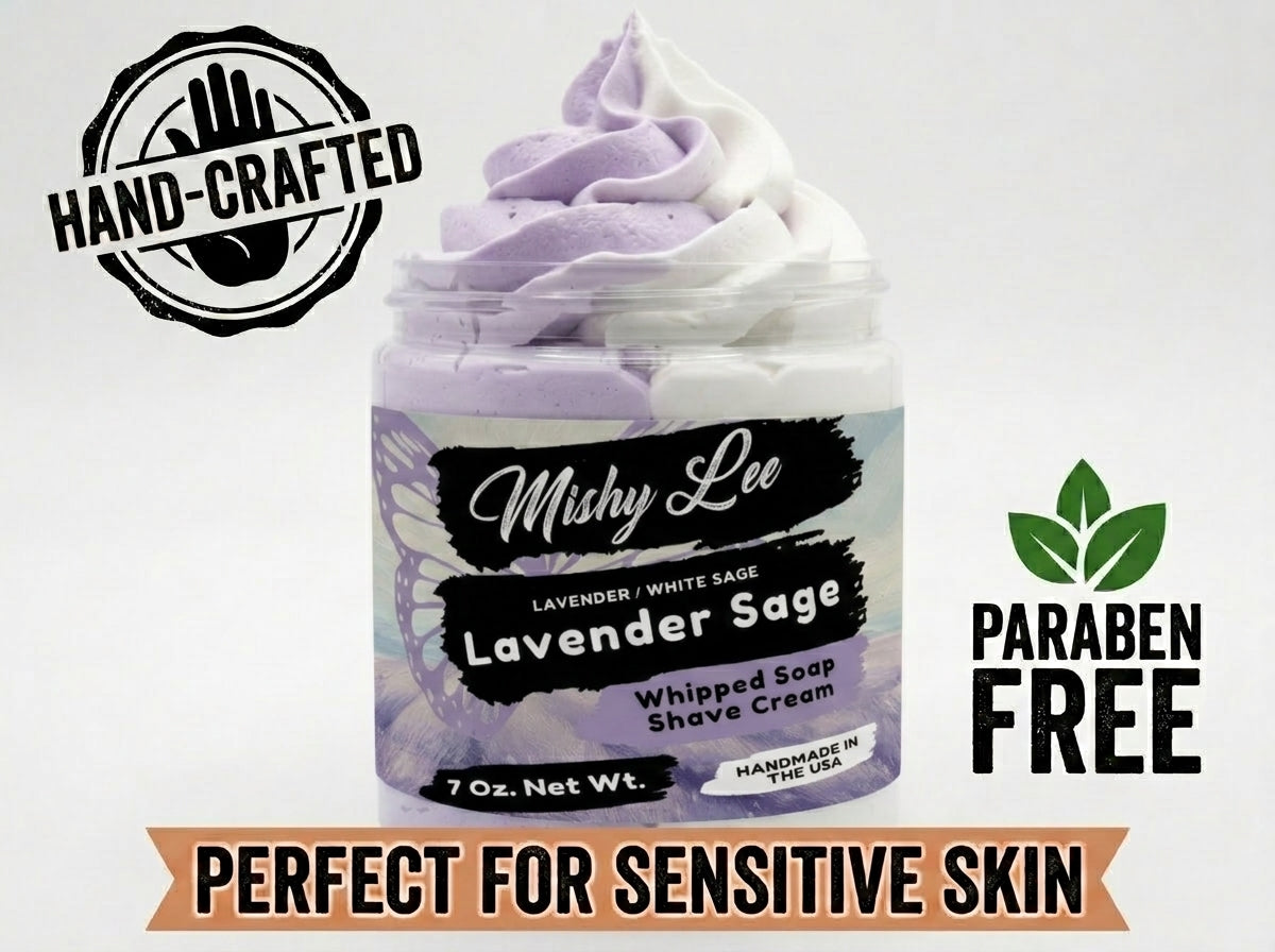 Lavender Sage Whipped Soap and Shave Cream Mishy Lee Boutique