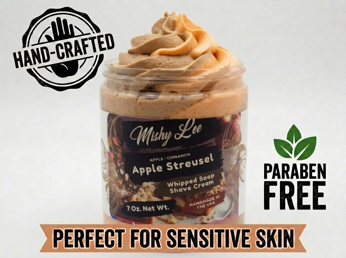 Apple Streusel Whipped Soap and Shave Cream Mishy Lee Boutique