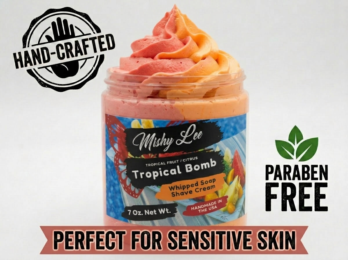 Tropical Fruit Bomb Whipped Soap and Shave Cream Mishy Lee Boutique