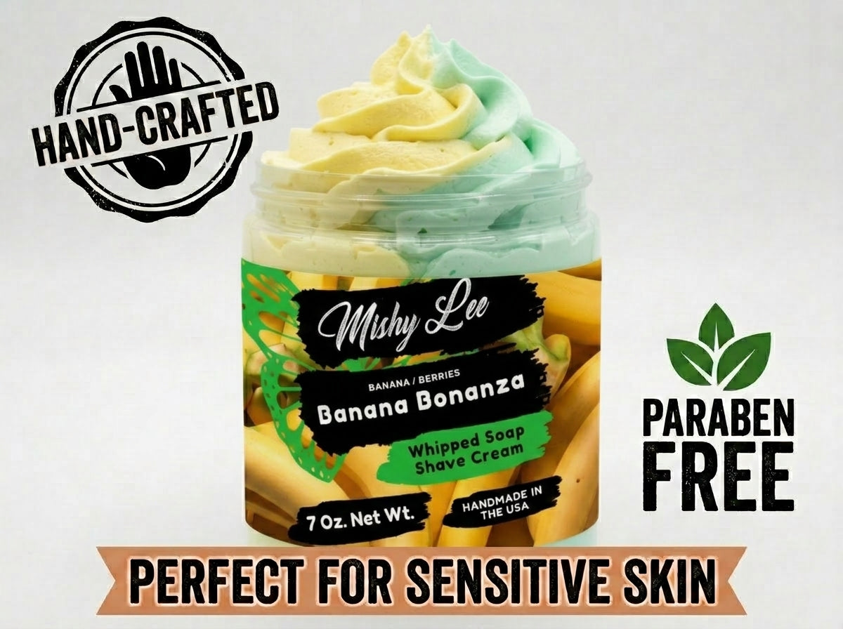 Banana Bonanza Whipped Soap and Shave Cream Mishy Lee Boutique