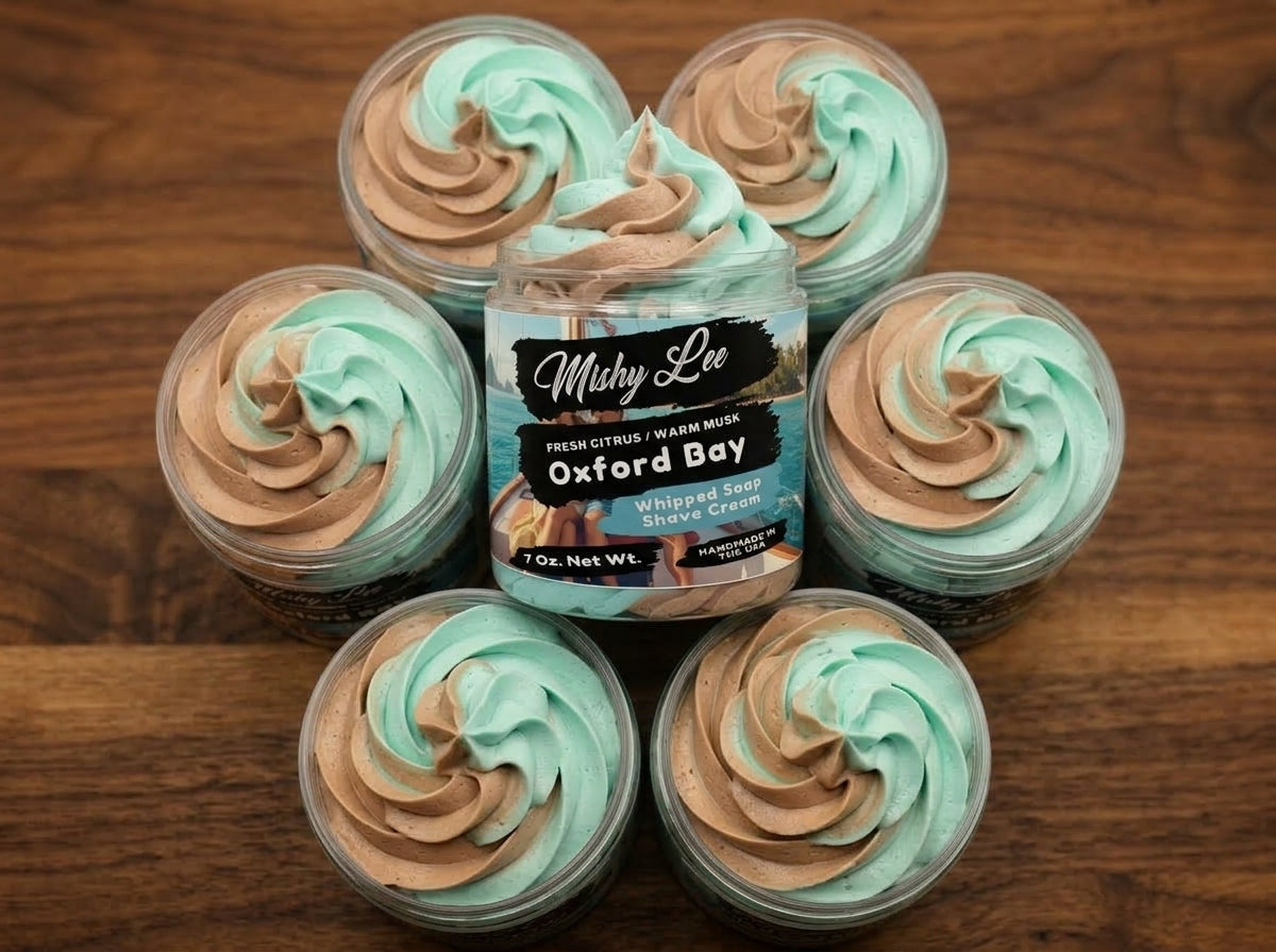 Oxford Bay Men's Whipped Soap and Shave Cream Mishy Lee Boutique