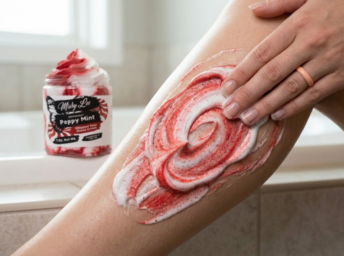 Peppy Mint Whipped Soap and Shave Cream Mishy Lee Boutique