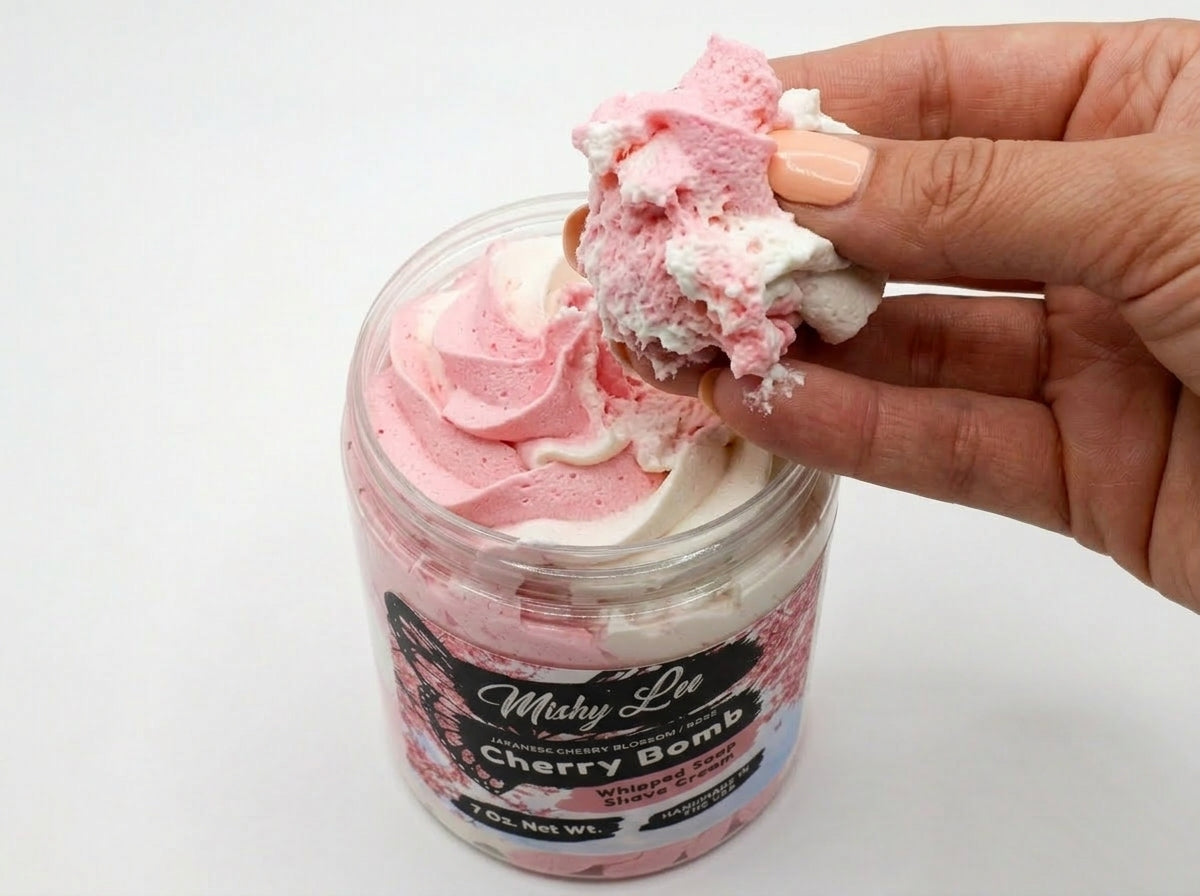Cherry Bomb Whipped Soap and Shave Cream Mishy Lee Boutique