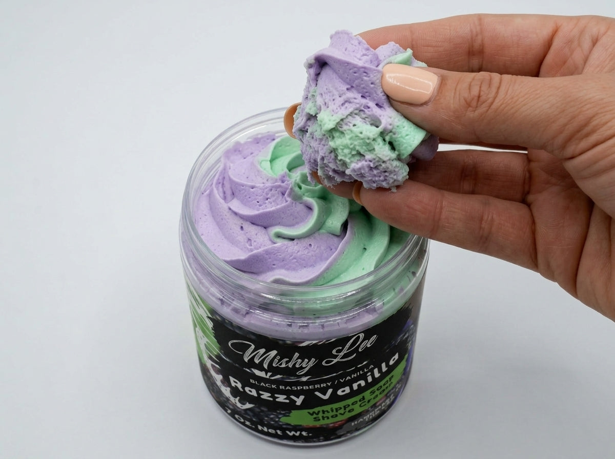 Razzy Vanilla Whipped Soap and Shave Cream Mishy Lee Boutique