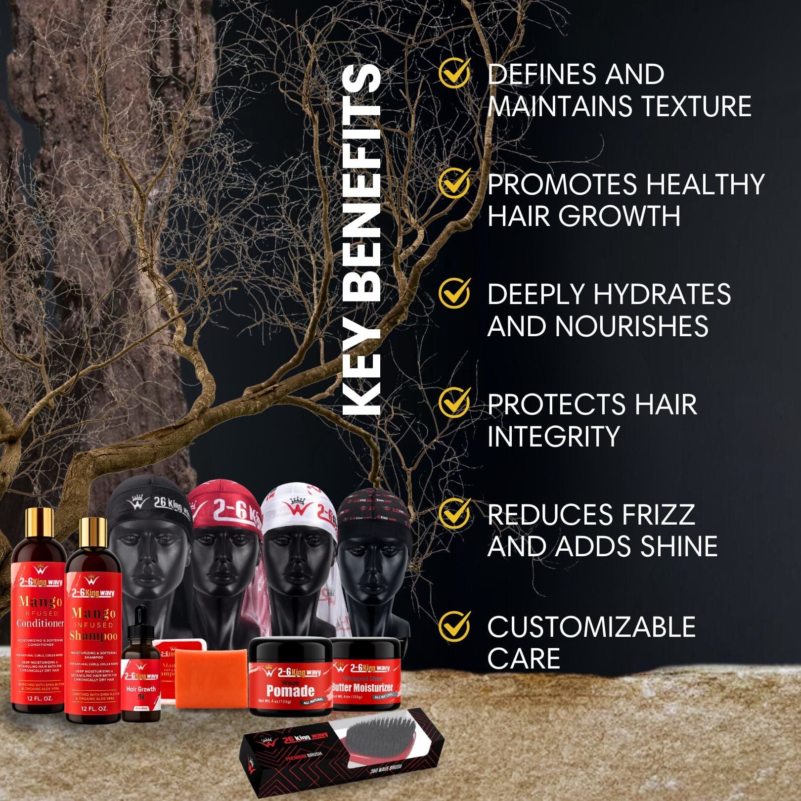 Ultimate 360 Wave & Hair Growth Bundle (Ultimate Elite Pack) 26 King Wavy Merch, LLC