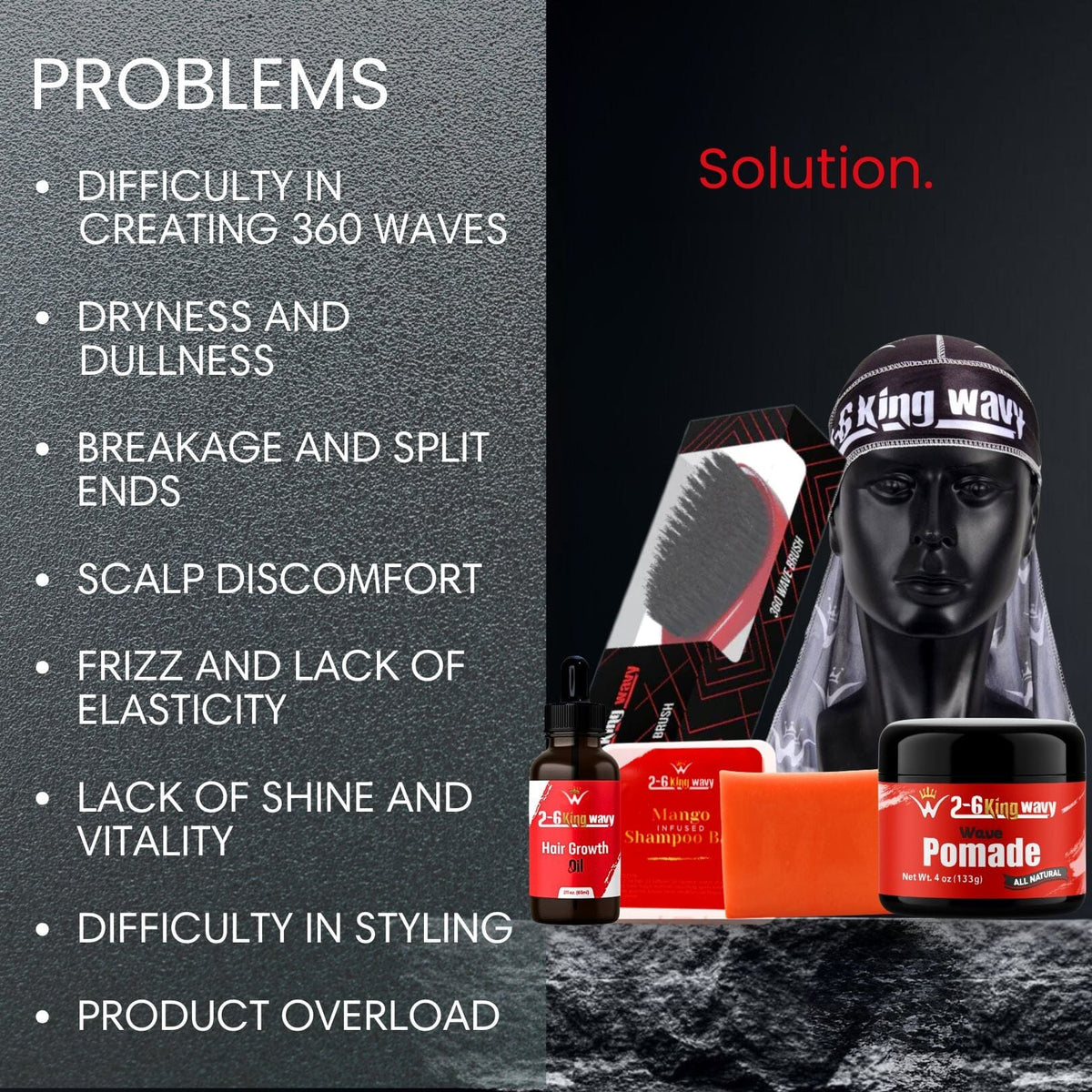 Deep 360 Waves Starter Bundle 26 King Wavy Merch, LLC