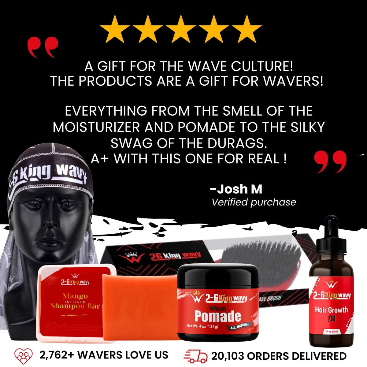 Deep 360 Waves Starter Bundle 26 King Wavy Merch, LLC