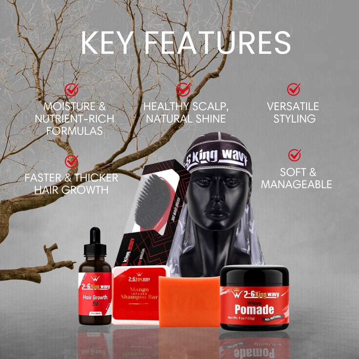 Deep 360 Waves Starter Bundle 26 King Wavy Merch, LLC