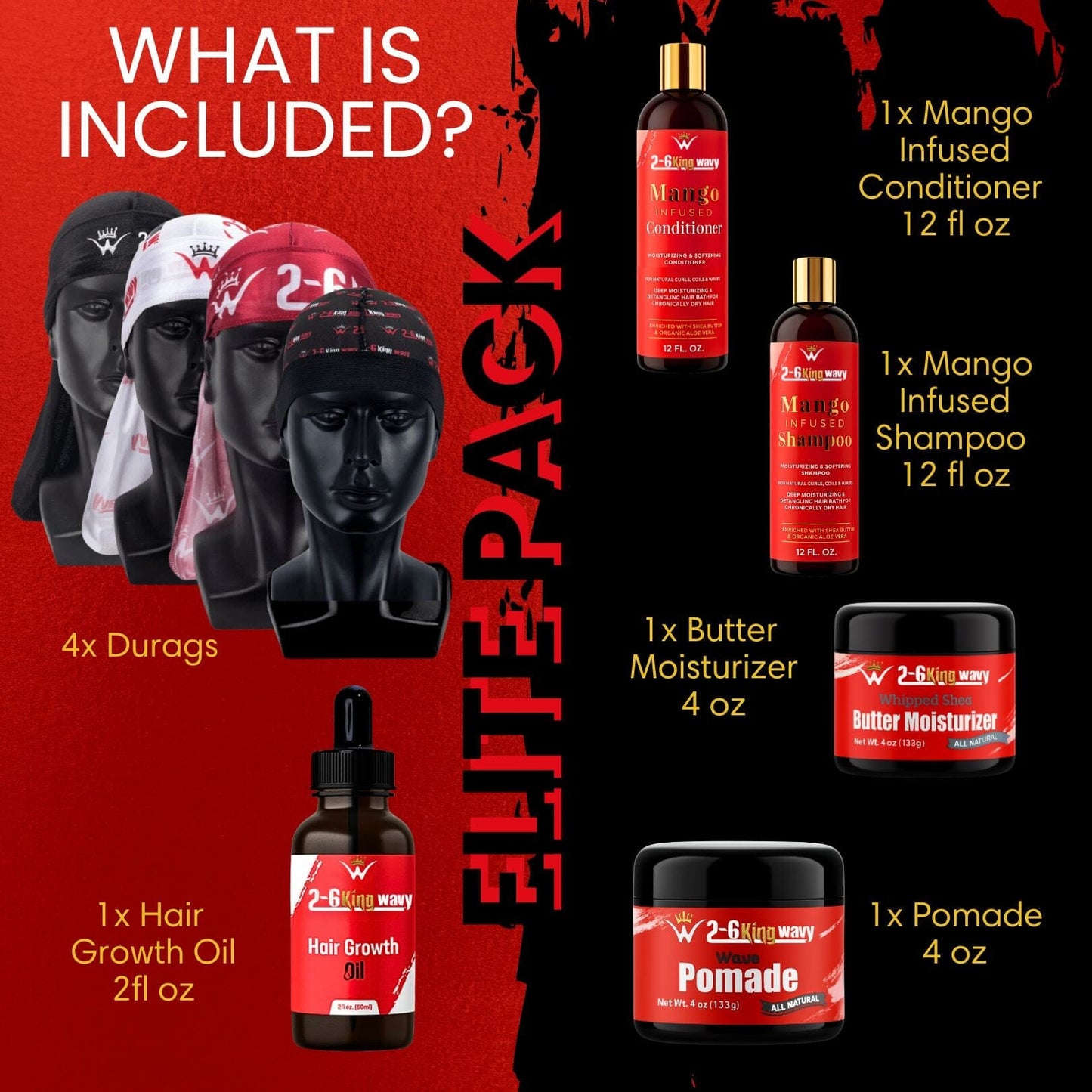 Ultimate 360 Wave & Hair Growth Bundle (Ultimate Elite Pack) 26 King Wavy Merch, LLC